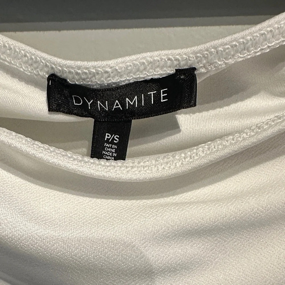 Dynamite White Off-Shoulder Top - Picture 3 of 5